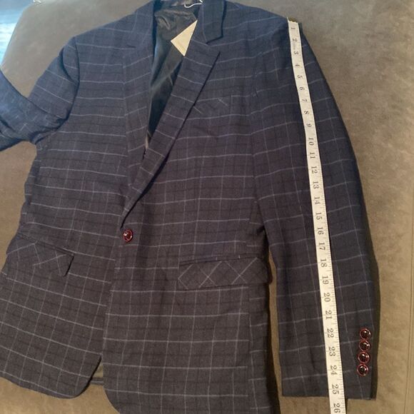 Men’s Mogu Plaid 3 Piece Suit Jacket 40 Pants 36 NWT - Picture 8 of 16